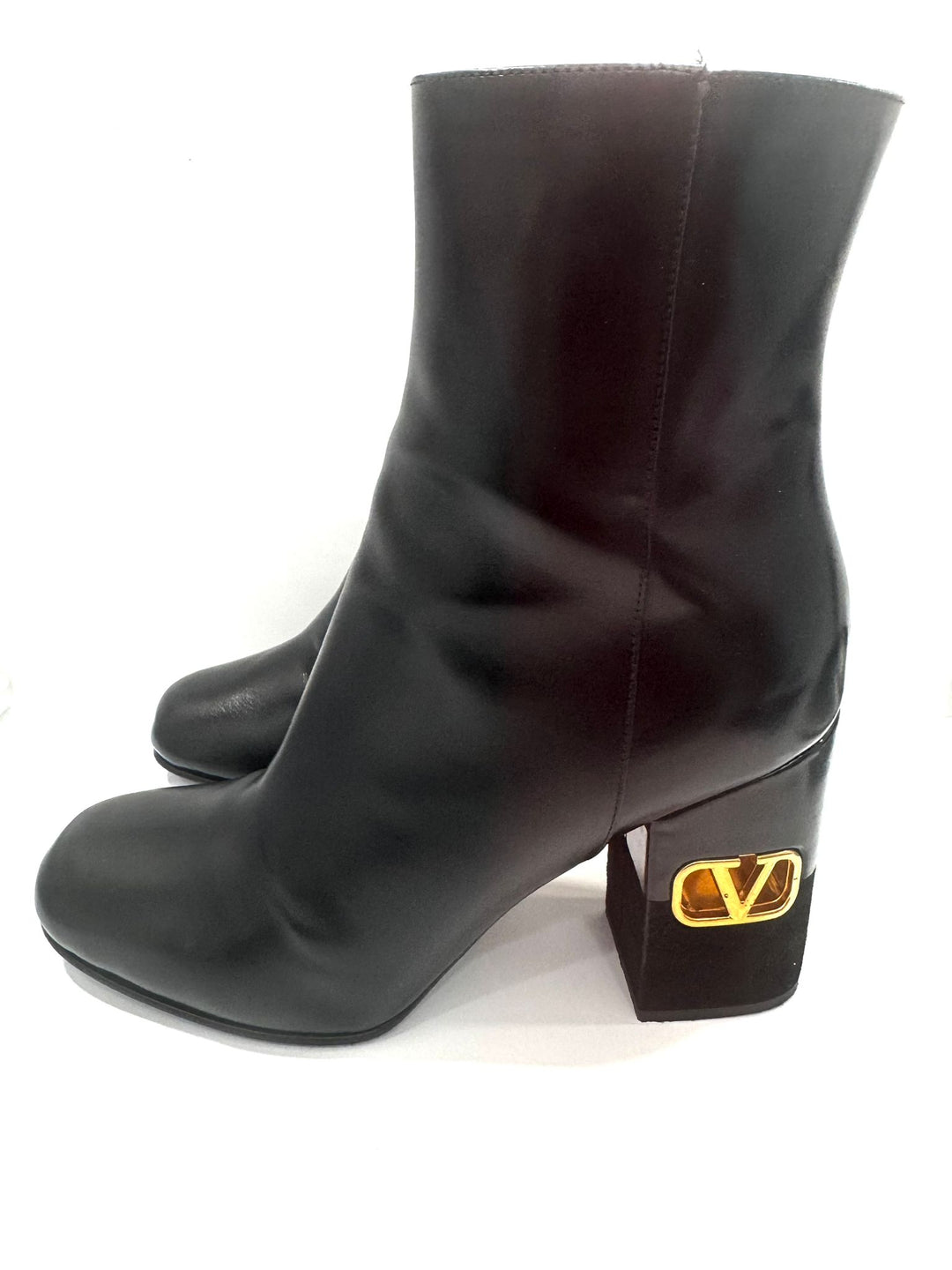VALENTINO GARAVANI HERITAGE CALFSKIN VLOGO ANKLE BOOTS