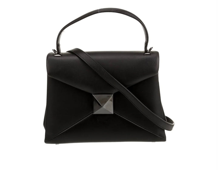 VALENTINO GARAVANI ONE STUD SMALL LAMBSKIN LEATHER SHOULDER BAG