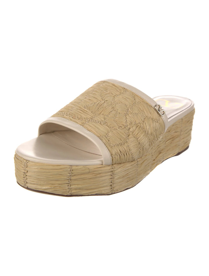 VALENTINO GARAVANI RAFFIA SANDALS