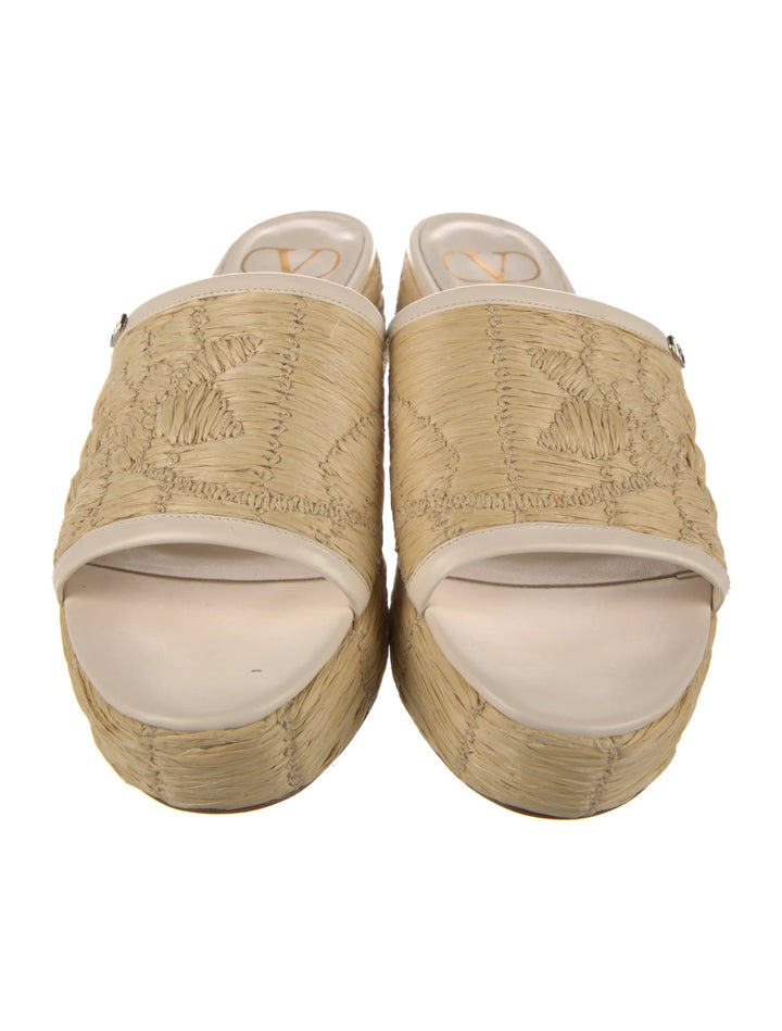 VALENTINO GARAVANI RAFFIA SANDALS