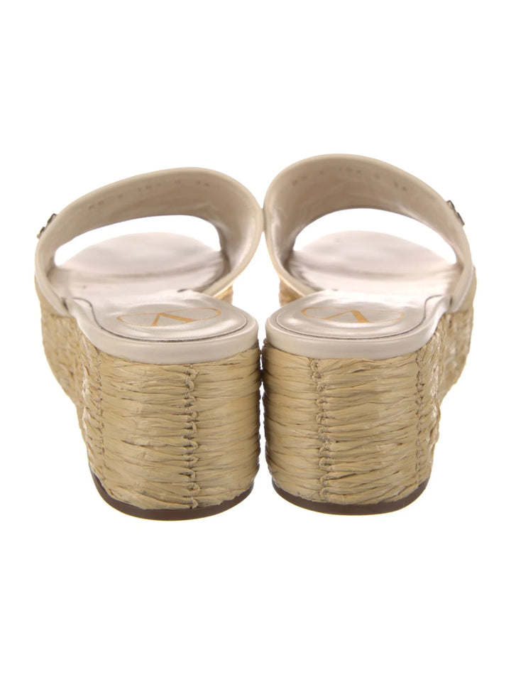 VALENTINO GARAVANI RAFFIA SANDALS