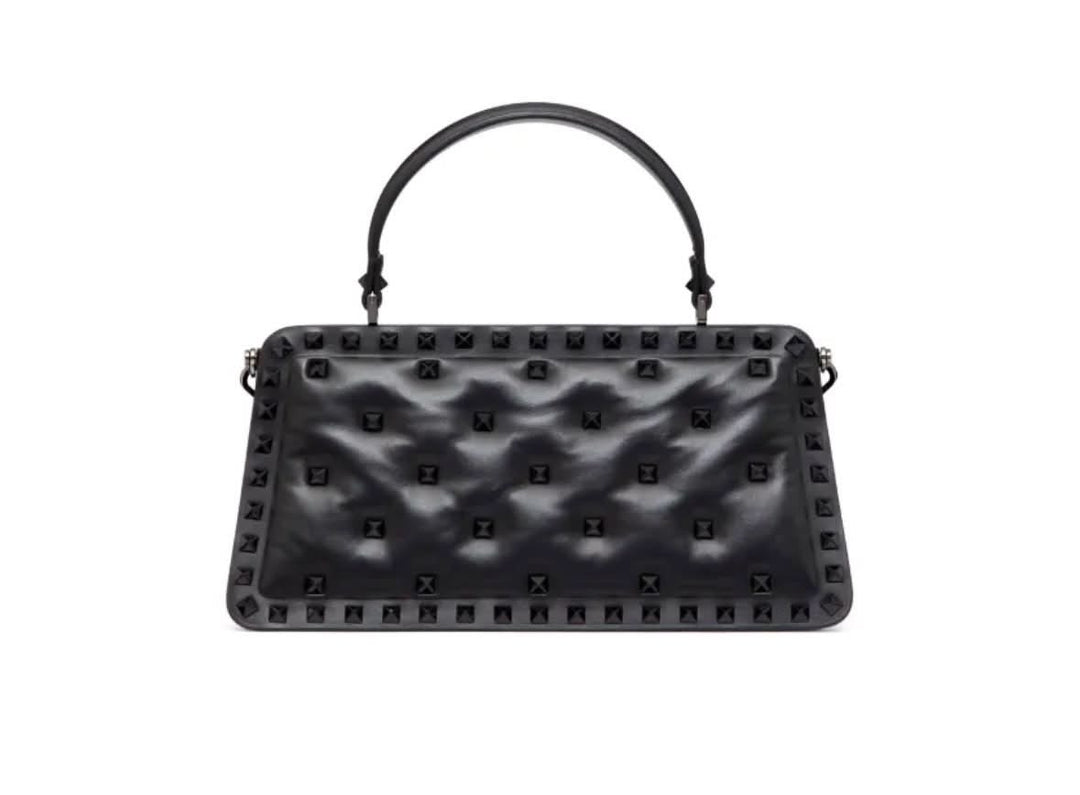 VALENTINO GARAVANI ROCKSTUD PADDED NAPPA LEATHER HANDBAG