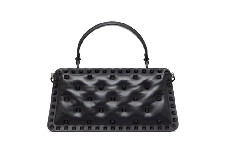 VALENTINO GARAVANI ROCKSTUD PADDED NAPPA LEATHER HANDBAG