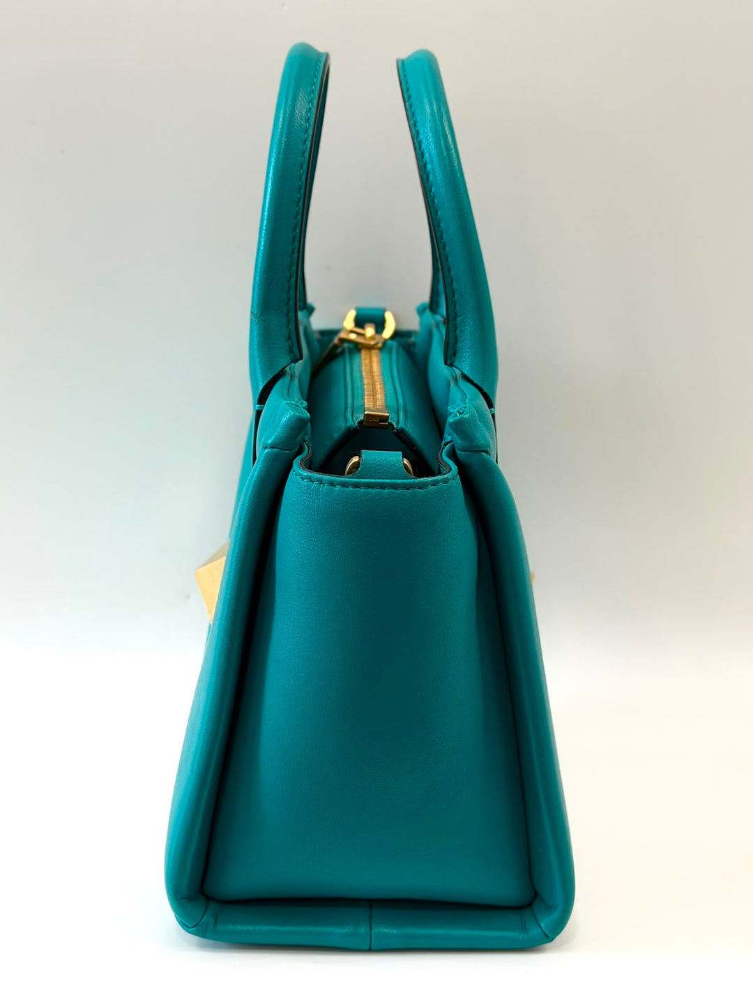 VALENTINO GARAVANI SMALL ROMAN ONE STUD NAPPA LEATHER TOTE BAG