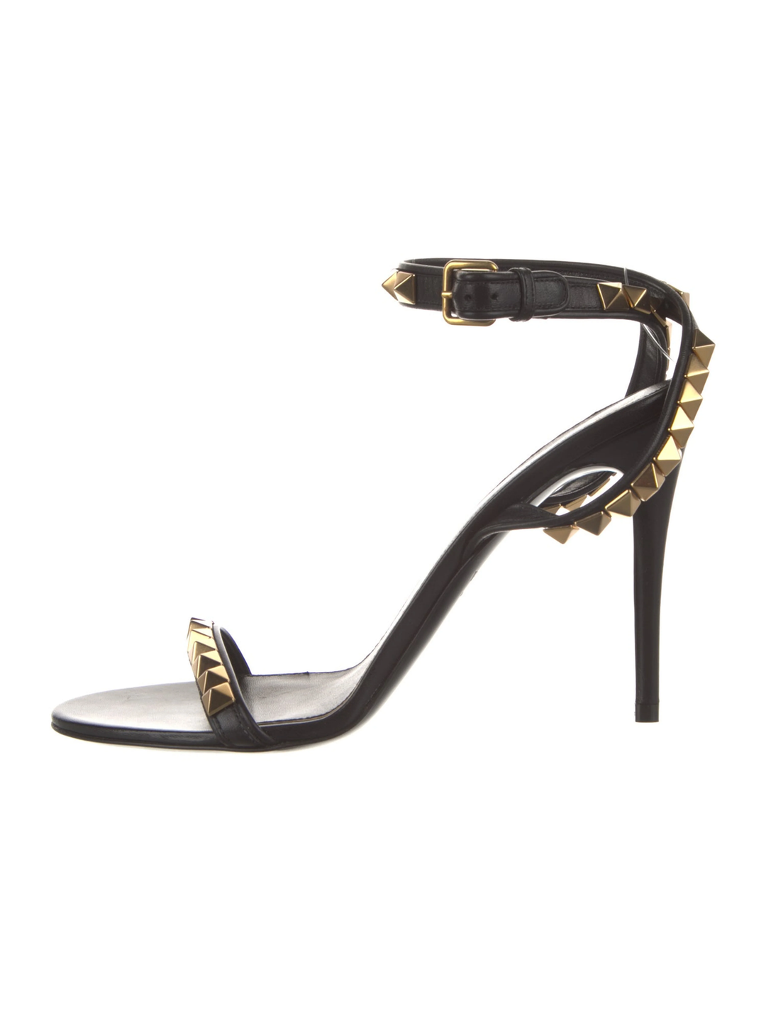 VALENTINO ROCKSTUD NO LIMIT HEELED NAPPA LEATHER SANDALS