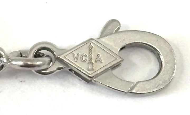 VAN CLEEF &amp; ARPELS 18K WHITE GOLD 5 MOTIFS ALHAMBRA BRACELET