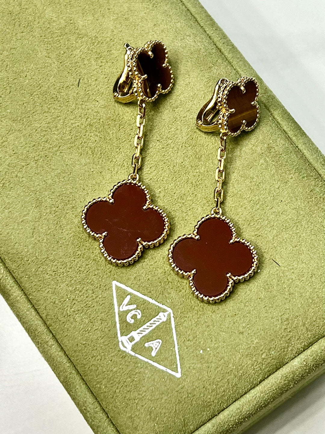 VAN CLEEF &amp; ARPELS MAGIC ALHAMBRA 18K GOLD EARRINGS