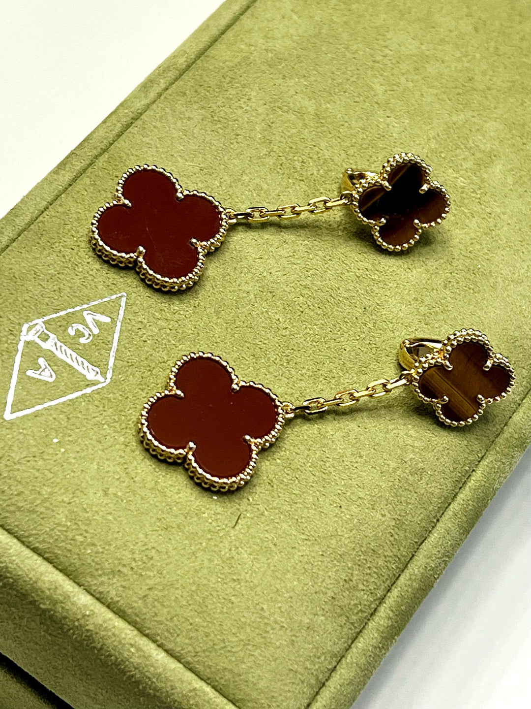 VAN CLEEF &amp; ARPELS MAGIC ALHAMBRA 18K GOLD EARRINGS