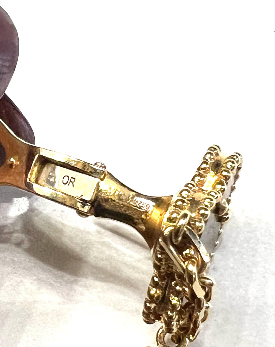 VAN CLEEF &amp; ARPELS MAGIC ALHAMBRA 18K GOLD EARRINGS