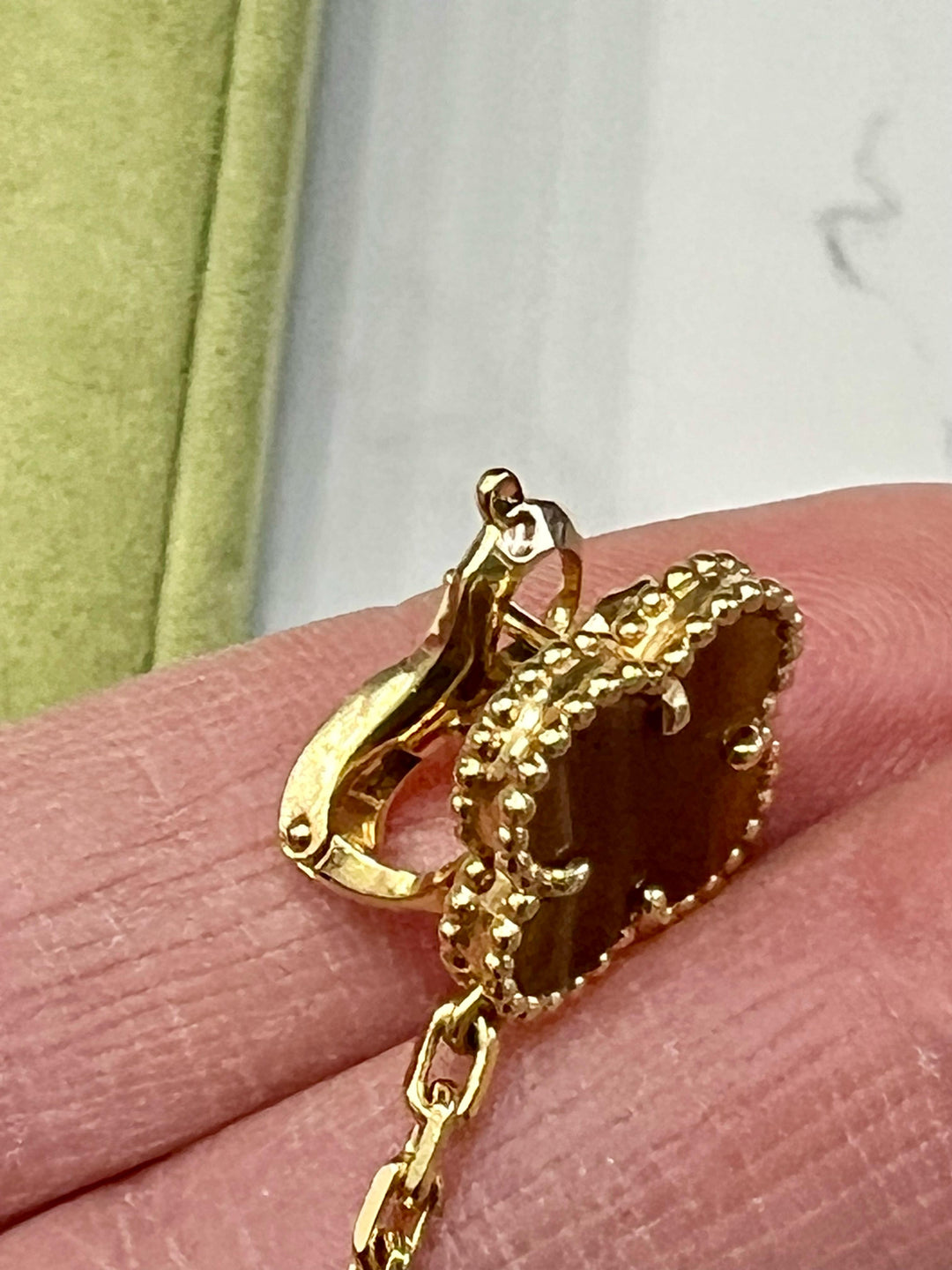 VAN CLEEF &amp; ARPELS MAGIC ALHAMBRA 18K GOLD EARRINGS