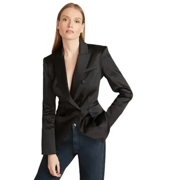 VERONICA BEARD EMPIRE SATIN BLAZER