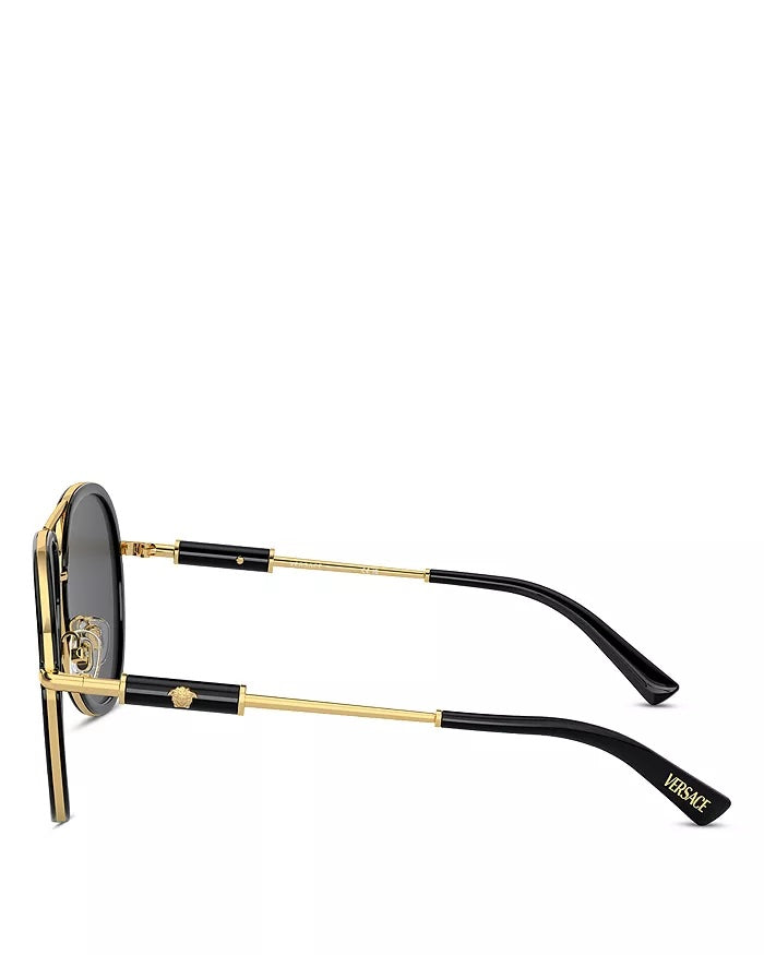 VERSACE MEDUSA ROLER AVIATOR UNISEX SUNGLASSES