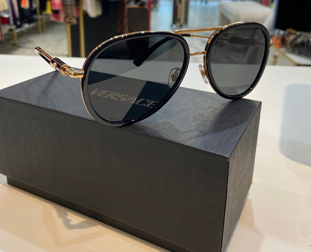 VERSACE MEDUSA ROLER AVIATOR UNISEX SUNGLASSES