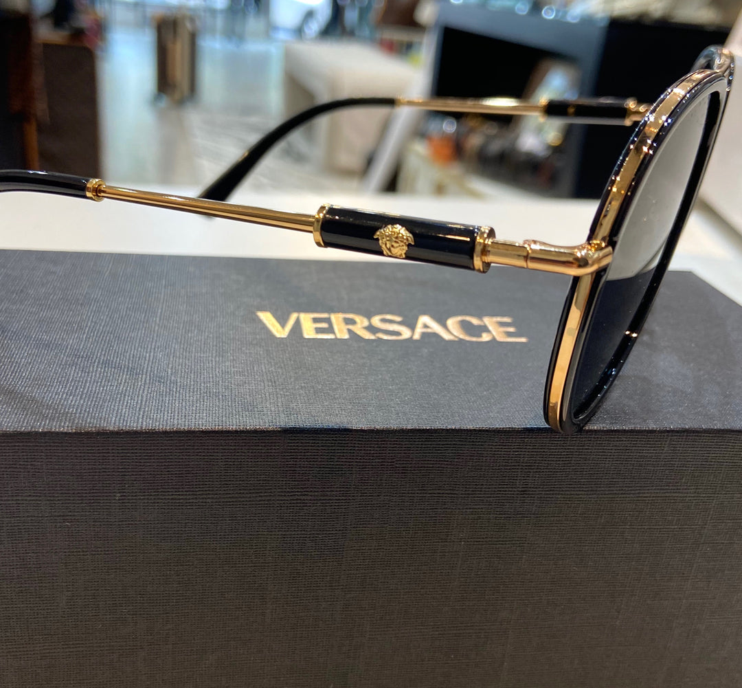 VERSACE MEDUSA ROLER AVIATOR UNISEX SUNGLASSES