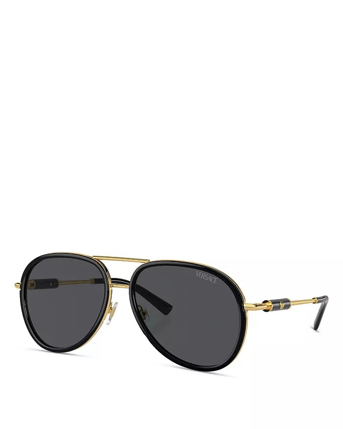 VERSACE MEDUSA ROLER AVIATOR UNISEX SUNGLASSES