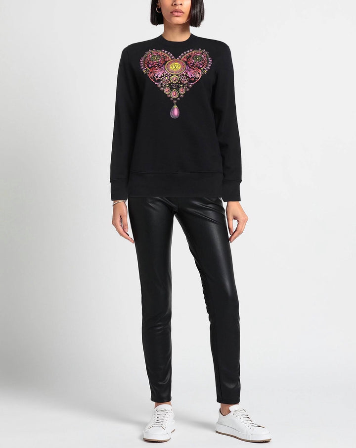 VERSACE COUTURE CREW NECK VALENTINE PRINTED SWEATSHIRT