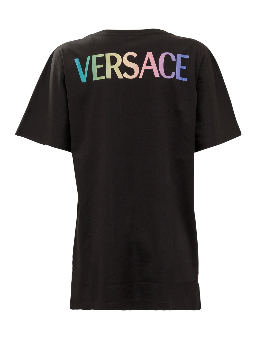VERSACE GRECA NEON LA MEDUSA PRINT MONOGRAMMED T-SHIRT