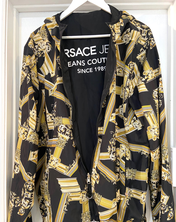 VERSACE JEANS COUTURE REVERSIBLE HOODED JACKET