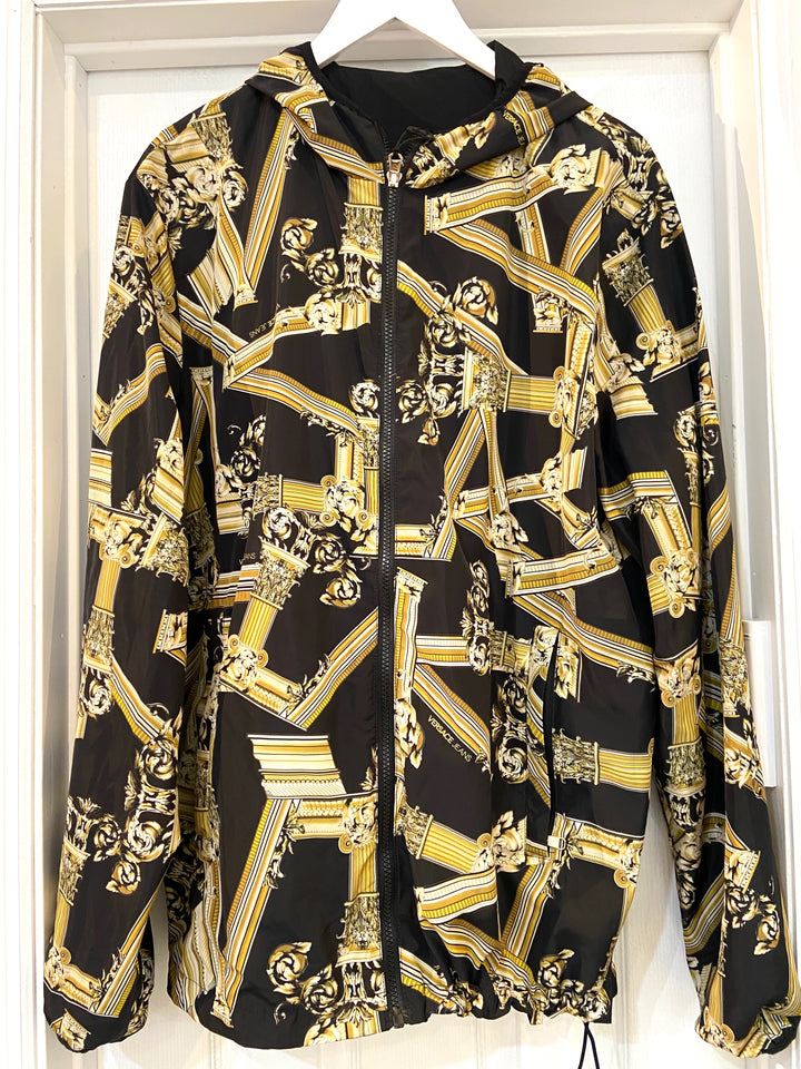 VERSACE JEANS COUTURE REVERSIBLE HOODED JACKET