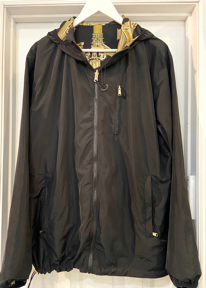 VERSACE JEANS COUTURE REVERSIBLE HOODED JACKET