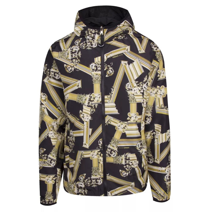 VERSACE JEANS COUTURE REVERSIBLE HOODED JACKET