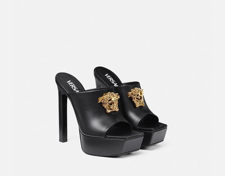 VERSACE LA MEDUSA PLATFORM MULES
