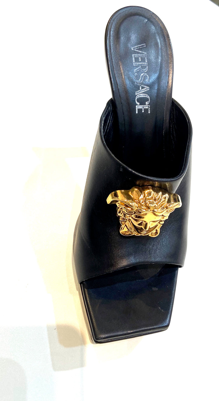 VERSACE LA MEDUSA PLATFORM MULES