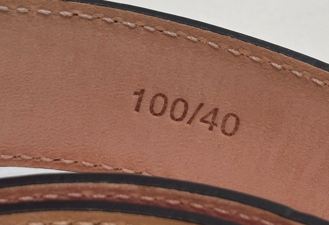 VERSACE LA MEDUSA CALFSKIN LEATHER BELT