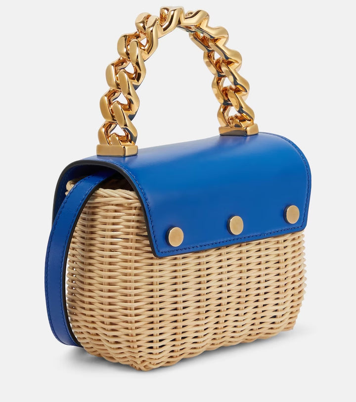VERSACE LA MEDUSA RAFFIA MINI TOTE BAG – Caroline's Fashion Luxuries