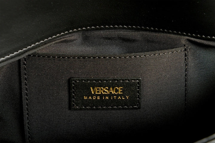 VERSACE LA MEDUSA QUILTED CALFSKIN CROSSBODY BAG