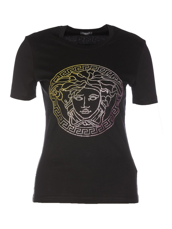 VERSACE CRYSTAL LA MEDUSA T-SHIRT