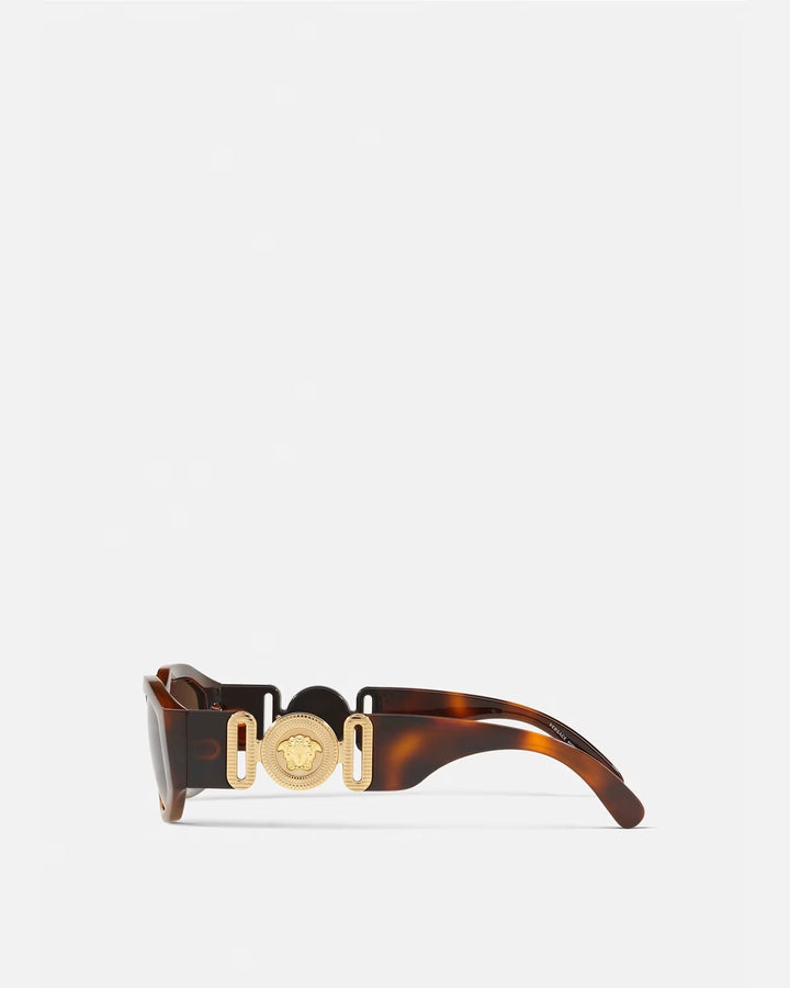 VERSACE BIGGIE MEDUSA SUNGLASSES HAVANA