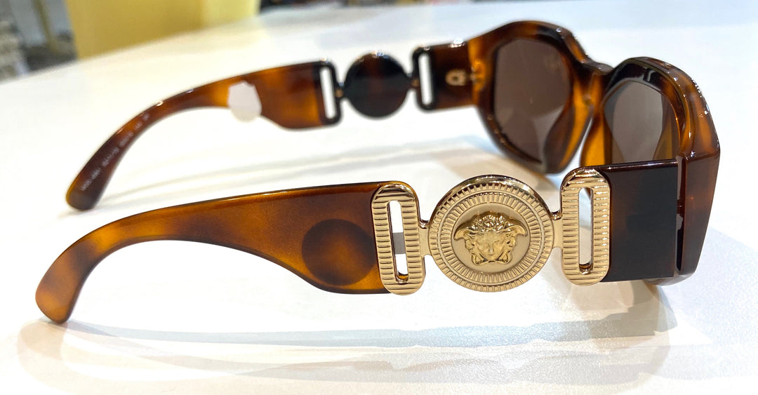 VERSACE BIGGIE MEDUSA SUNGLASSES HAVANA