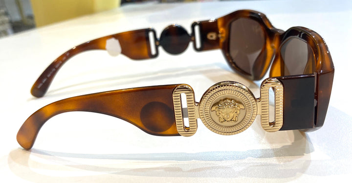 VERSACE BIGGIE MEDUSA SUNGLASSES HAVANA
