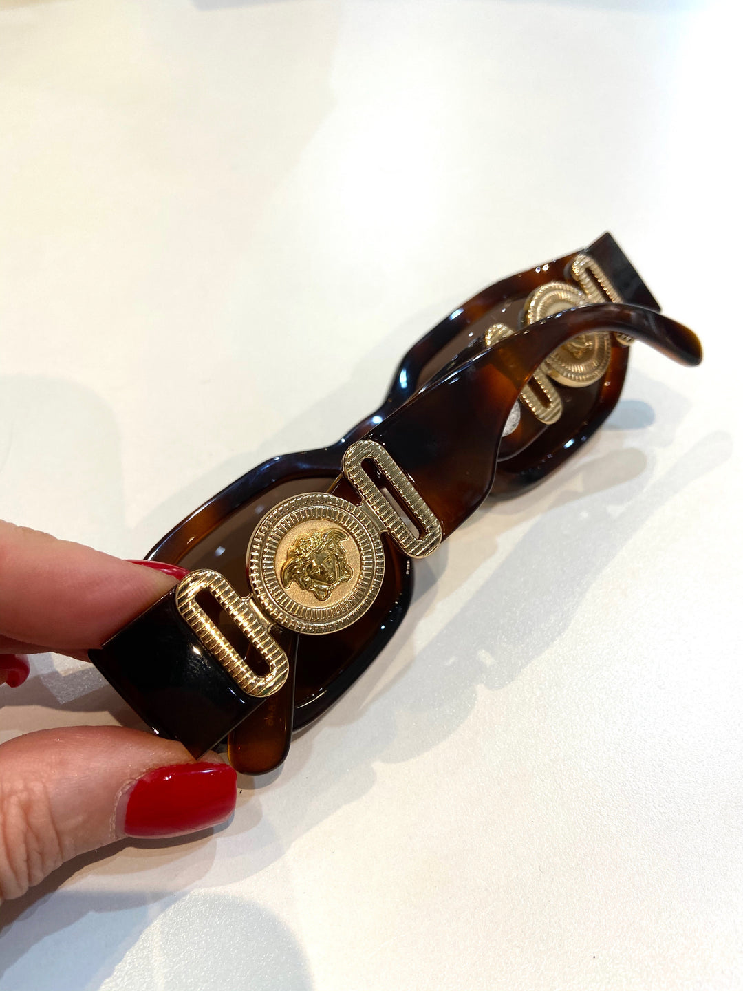 VERSACE BIGGIE MEDUSA SUNGLASSES HAVANA