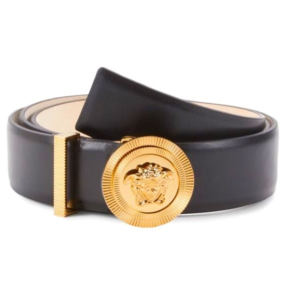 VERSACE MEDUSA LEATHER BELT