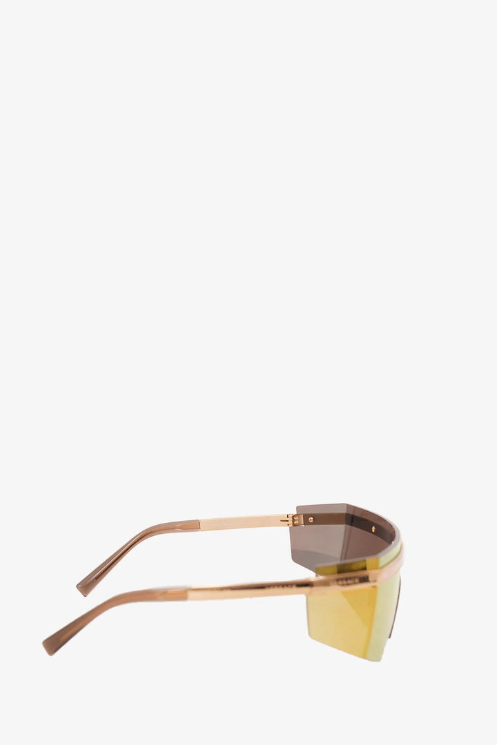 VERSACE VE2208 10027P SHIELD WRAP LOGO SUNGLASSES