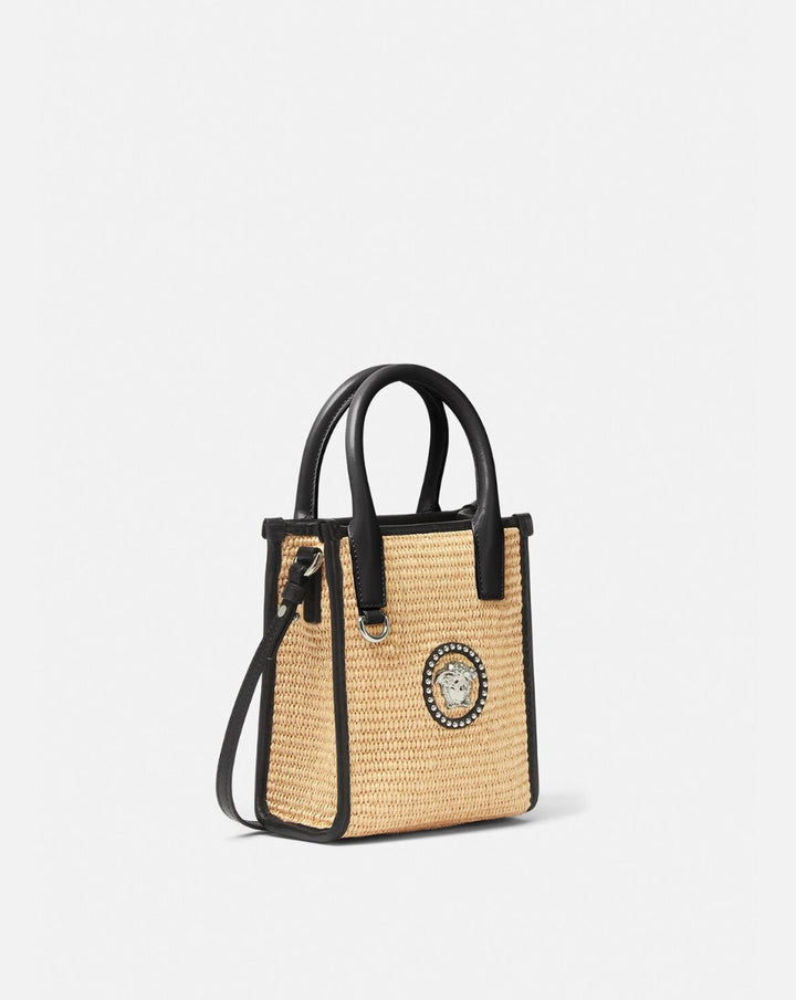 VERSACE STUDDED LA MEDUSA MINI TOTE BAG