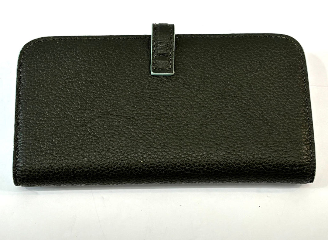 VERSACE BLACK LEATHER MEDUSA WALLET