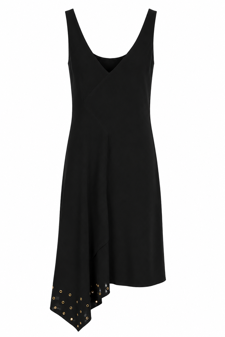VERSACE BLACK SLEEVELESS DRESS