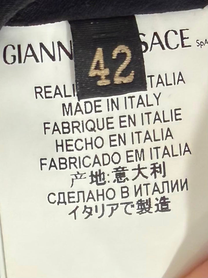VERSACE BLACK SLEEVELESS DRESS
