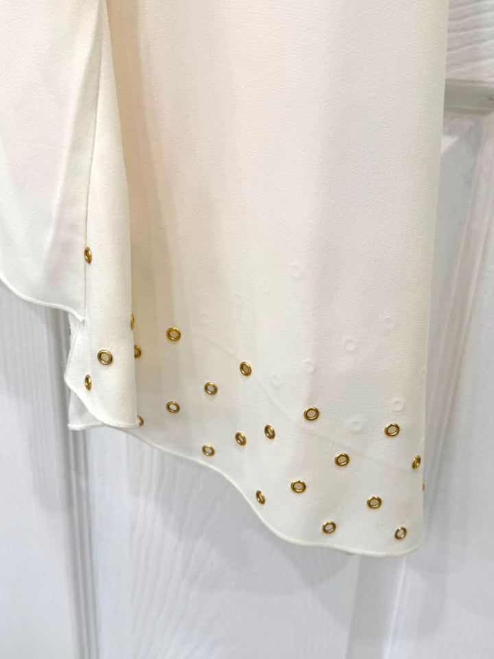 VERSACE CREAM SHORT TANK DRESS