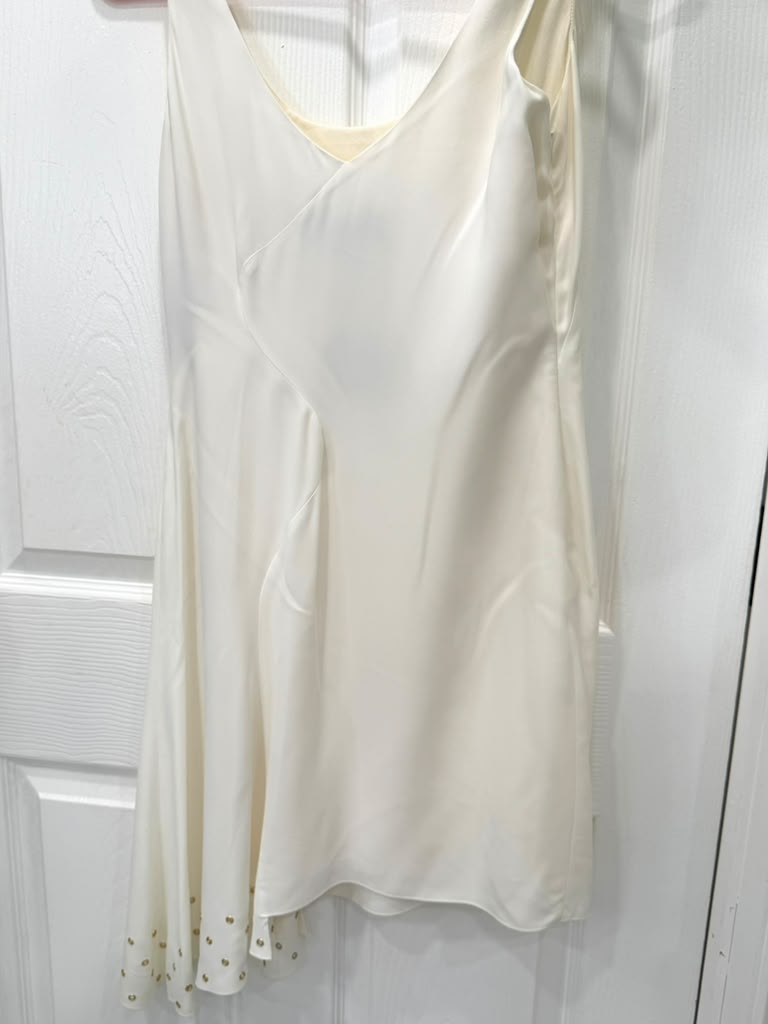 VERSACE CREAM SHORT TANK DRESS