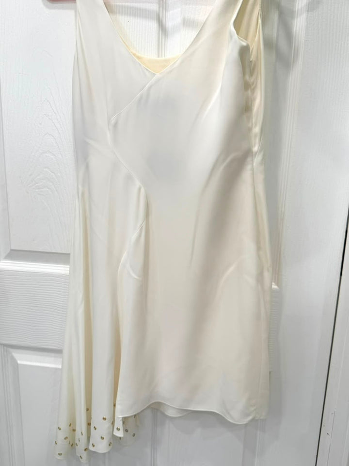 VERSACE CREAM SHORT TANK DRESS