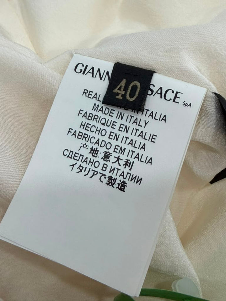 VERSACE CREAM SHORT TANK DRESS