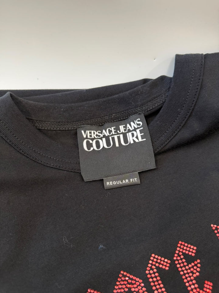 VERSACE JEANS COUTURE BLACK T-SHIRT
