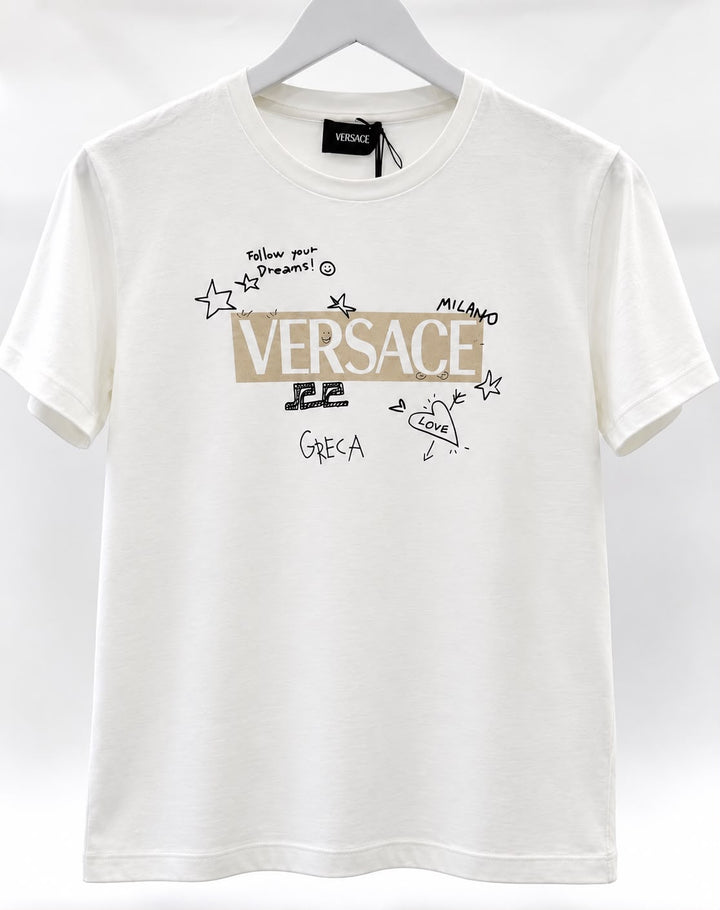 VERSACE KIDS FOILED LOGO T-SHIRT