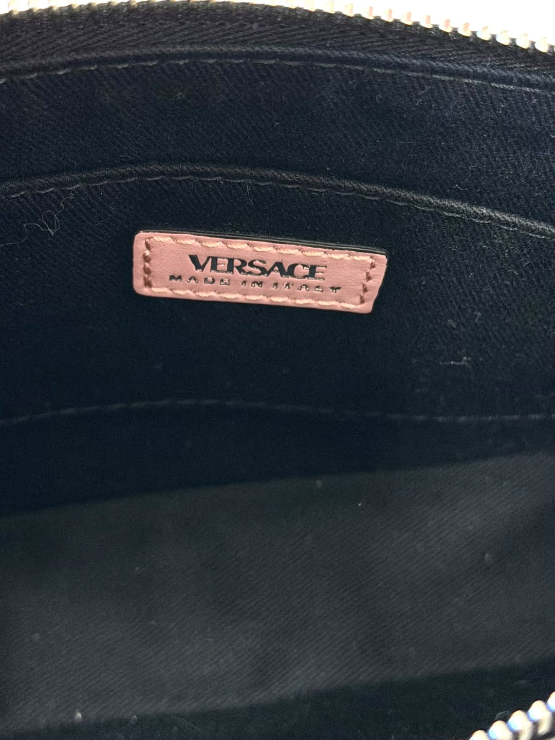 VERSACE LA MEDUSA CALF LEATHER SHOULDER BAG