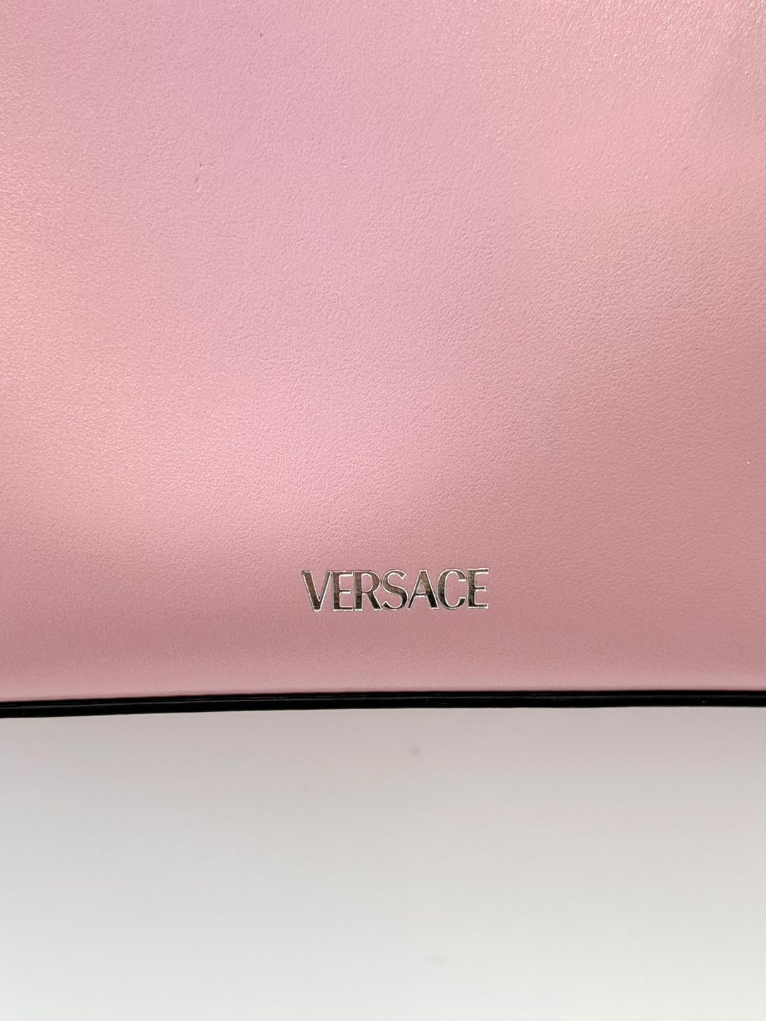 VERSACE LA MEDUSA CALF LEATHER SHOULDER BAG