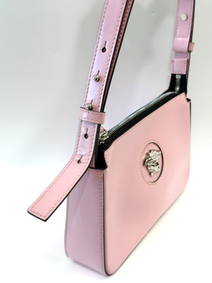 VERSACE LA MEDUSA CALF LEATHER SHOULDER BAG